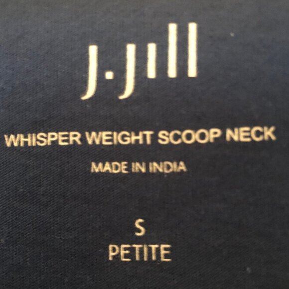 J. Jill navy long-sleeve tee sz SP - Picture 2 of 5